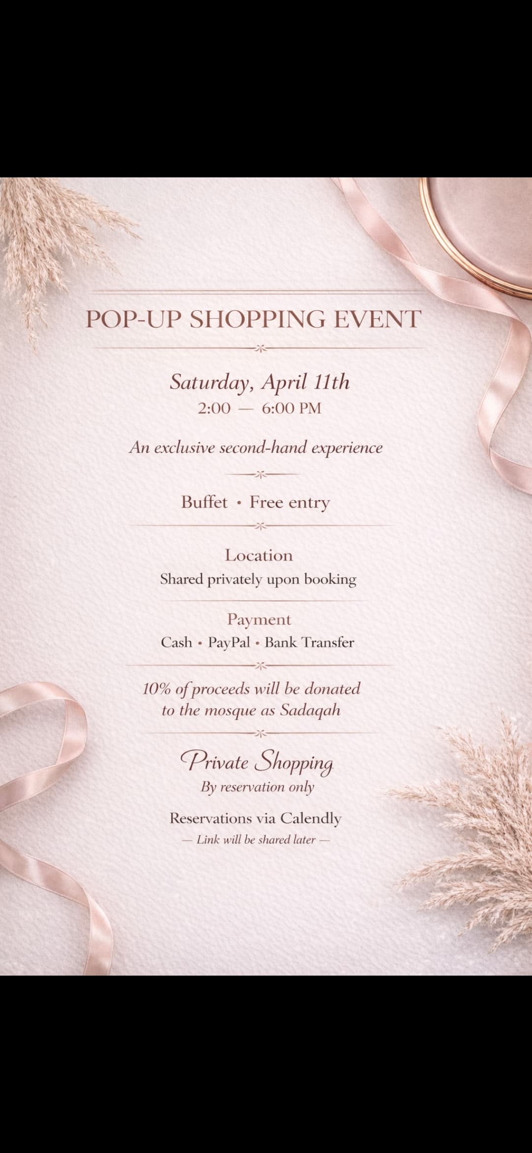 Pop-up-shopping event
